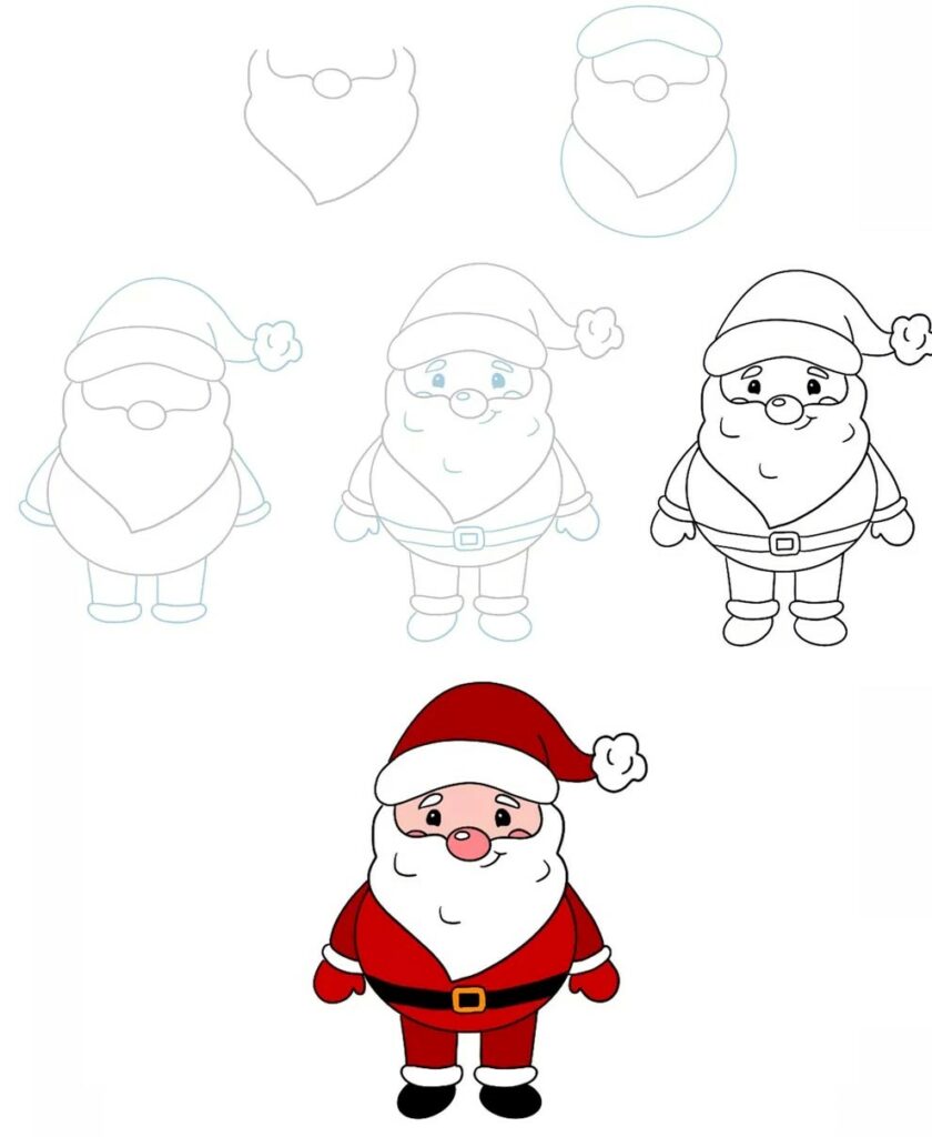 Vẽ Ông Già Noel Dễ Dàng Nhất Cho Bé – YeuTre.Net
