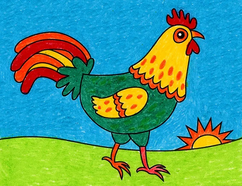 Đừng bỏ lỡ cơ hội để thưởng thức hình ảnh đáng yêu của một con gà được vẽ tay với sự tinh tế và khéo léo. Sự kết hợp màu sắc và đường nét chuyên nghiệp sẽ khiến bạn cảm thấy như đang ngắm nhìn một tác phẩm nghệ thuật có giá trị.
