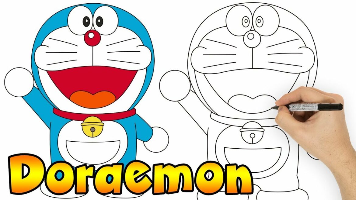 vẽ doremon theo từng bước