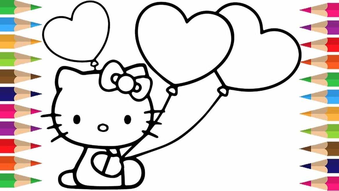 vẽ hello kitty