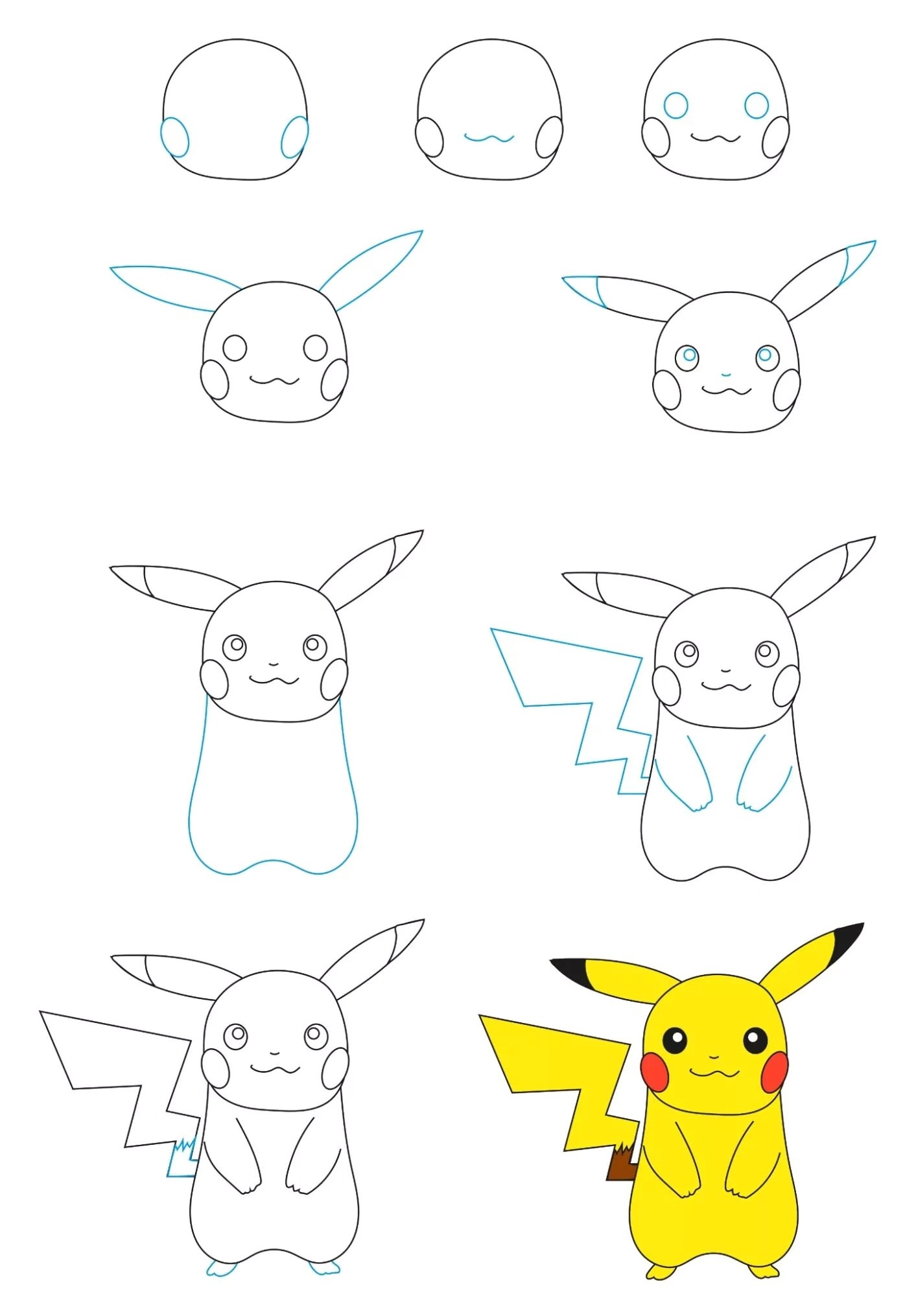 Điểm danh hình vẽ pokemon pikachu trong mắt tuổi thơ