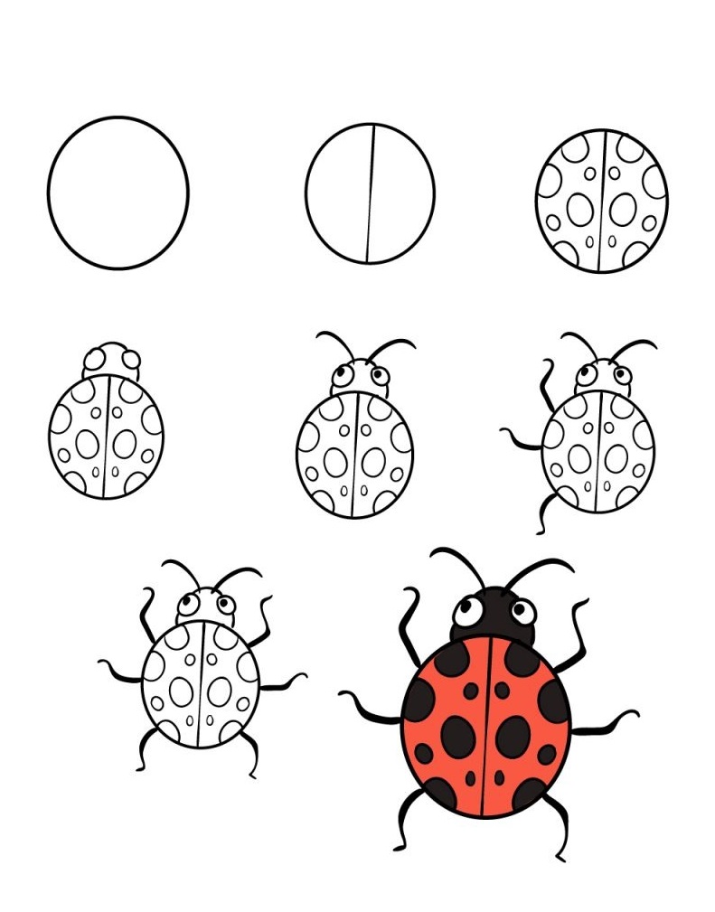 Vẽ côn trùng dễ dàng với các hướng dẫn đơn giản từ các hình ảnh. Các bước chi tiết sẽ giúp bạn tạo ra những bức tranh tuyệt vời về côn trùng. Xem ngay để bắt đầu vẽ các loài côn trùng thú vị như bọ cánh cứng, châu chấu và bướm!