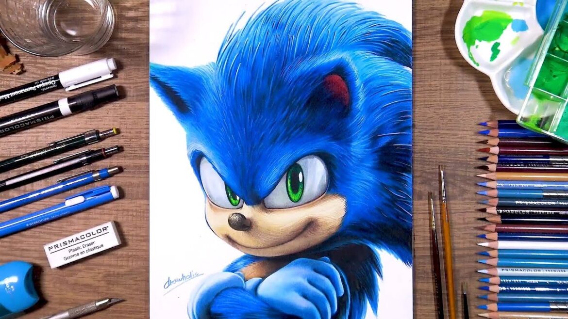 vẽ nhím Sonic