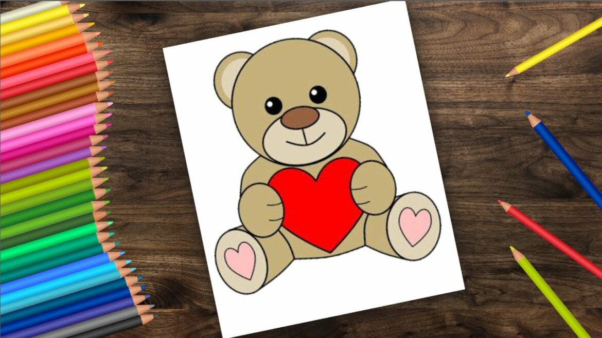 vẽ chú gấu Teddy